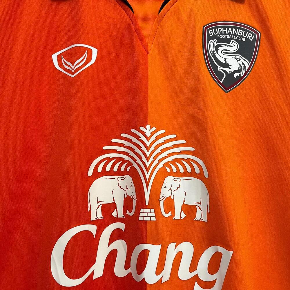 2014-2015 Thai League 1 Suphanbury FC Home Orange Grand Sport Jersey Size L - Picture 7 of 15
